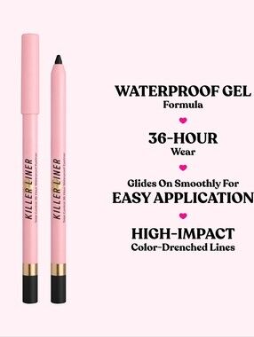 New Too Faced 36 Hour Waterproof Gel Eyeliner Pencil-killer Taupe-